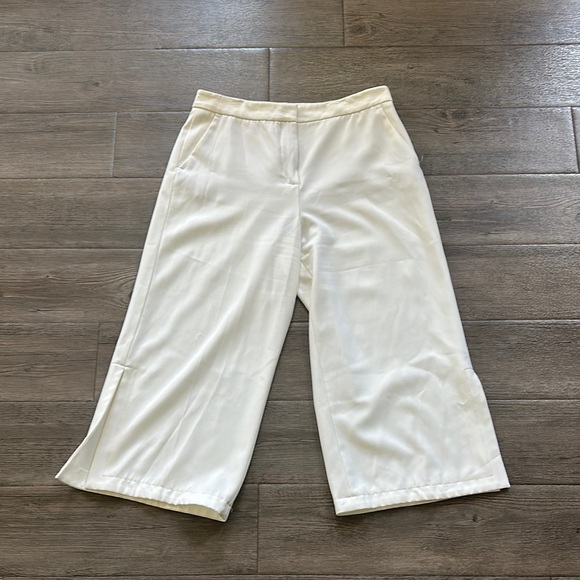 Zara Basic Collection Cream Pants - Picture 1 of 6